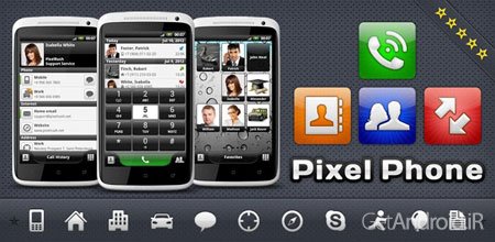 دانلود PixelPhone Pro 3.9.9.10 نرم افزار زیباسازی بخش مخاطبین و تماس های اندروید