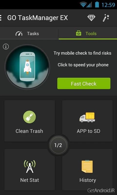 دانلود GO Cleaner & Task Manager 3.91 - برنامه مدیریت تسک در اندروید دانلود GO Cleaner & Task Manager 3.91 - برنامه مدیریت تسک در اندروید