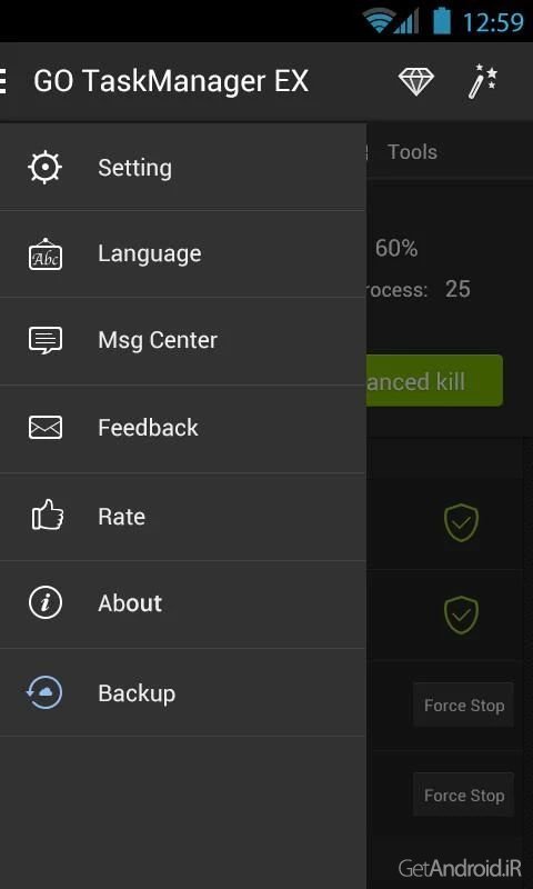 دانلود GO Cleaner & Task Manager 3.91 - برنامه مدیریت تسک در اندروید دانلود GO Cleaner & Task Manager 3.91 - برنامه مدیریت تسک در اندروید