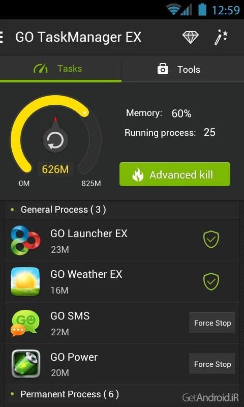 دانلود GO Cleaner & Task Manager 3.91 - برنامه مدیریت تسک در اندروید دانلود GO Cleaner & Task Manager 3.91 - برنامه مدیریت تسک در اندروید