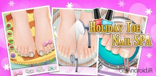 دانلود Holiday Toe Nails SPA 1.0.8 بازی دخترانه طراحی ناخن آندروید