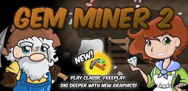 دانلود Gem Miner 2 v1.6 بازی معدنچی الماس اندروید