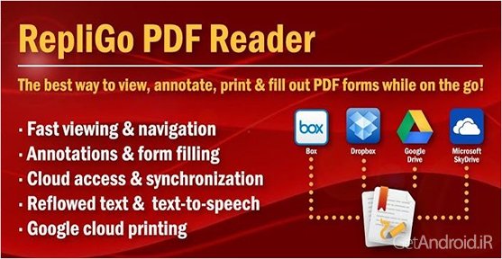 دانلود RepliGo PDF Reader 4.2.9 - برنامه مشاهده فایلهای PDF اندروید