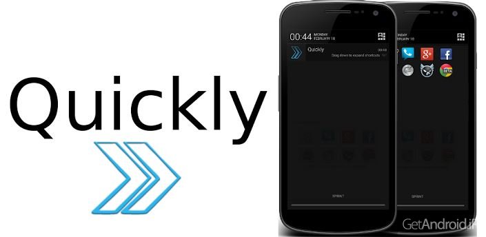 دانلود Quickly Notification Shortcuts v2.1.3.1 - نرم افزار کاربردی میانبر های اندروید