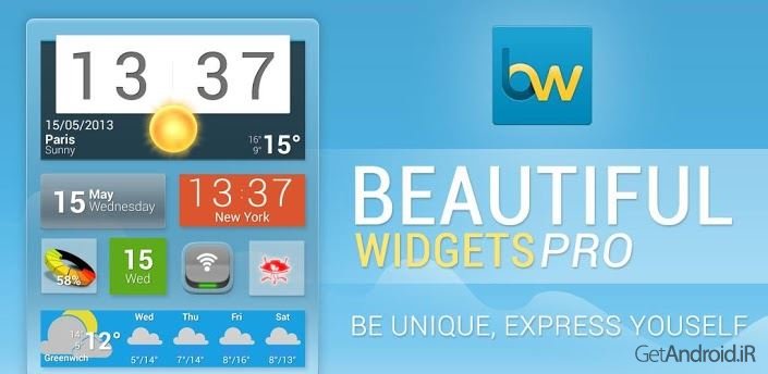 دانلود Beautiful Widgets Pro 5.7.8 - مجموعه ویجت زیبای اندروید