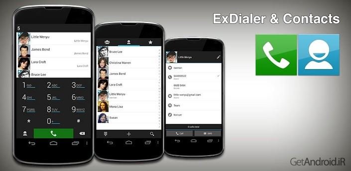دانلود ExDialer – Dialer & Contacts 196 - شماره گیر هوشمند و قدرتمند اندروید