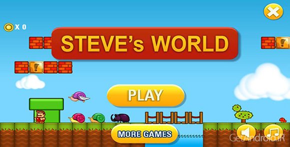 دانلود Steve´s World 1.0.3 - بازی دنیای استیو برای اندروید