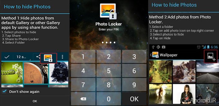 دانلود Photo Locker – Hide pictures 1.2.1 - برنامه قفل گذاری تصاویر در اندروید
