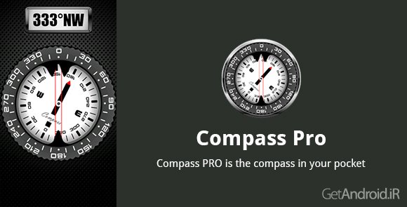 دانلود Compass PRO 7.44 - برنامه قطب نمای حرفه ای اندروید