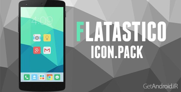 دانلود FLATASTICO APEX/NOVA/GO THEME 5.4 - تم فلت استیکو برای لانچرهای اندروید