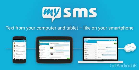 دانلود SMS Text Messaging ↔Text on PC 5.9.1 - برنامه ارسال اس ام اس رایگان برای اندروید