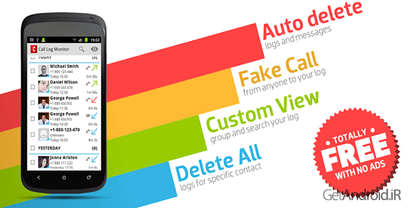 دانلود Call Log Monitor Pro 3.1.1 - برنامه مدیریت تاریخچه تماسها در اندروید