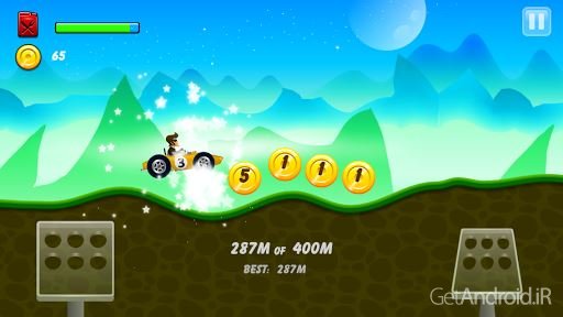 دانلود Hill Racing: mountain climb 3.35 - بازی مسابقات کوهستان اندروید