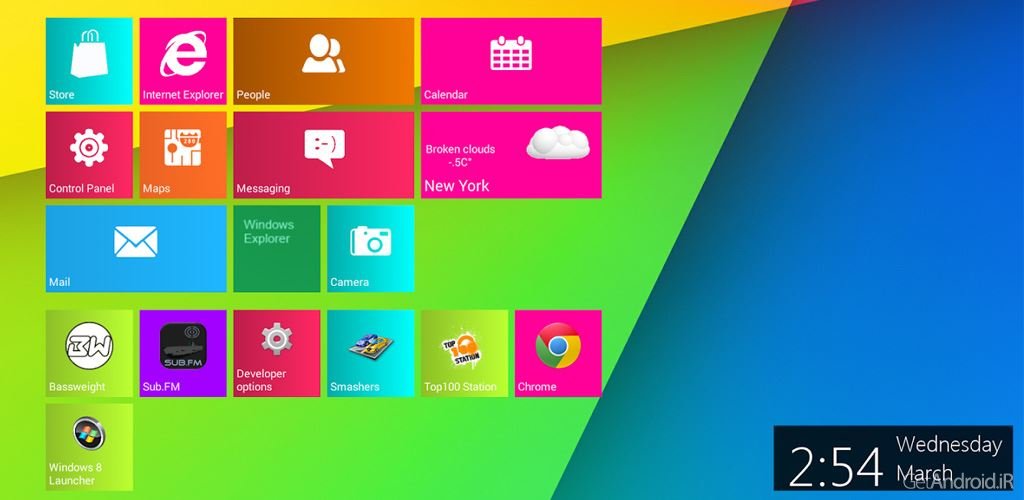 دانلود Windows 8 Metro Launcher Pro v1.6.1 - لانچر مترو ویندوز 8