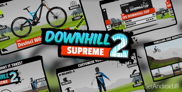 دانلود Downhill Supreme 2 – 1.0 - بازی جذاب دوچرخه سواری کوهستان برای اندروید