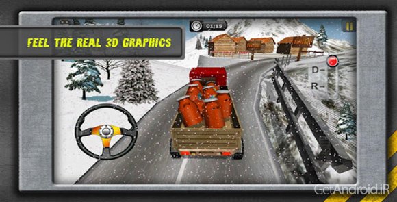 دانلود HILL CLIMB TRANSPORT 3D 2.4 - بازی کامیون رانی در کوهستان برای اندروید