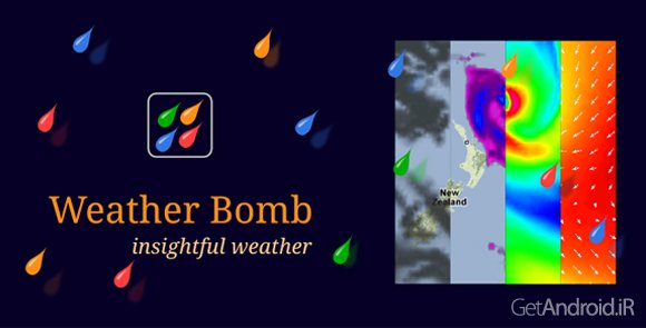 دانلود WeatherBomb FULL v2.000 - برنامه هواشناسی اندروید