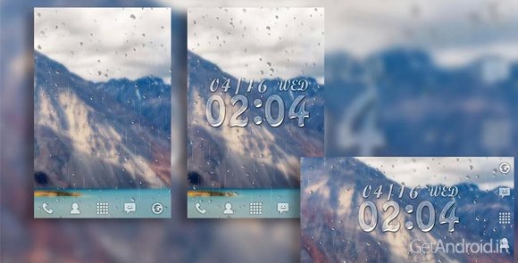 دانلود The Rain Live wallpaper 1.0 - لایو والپیپر زیبای باران برای اندروید
