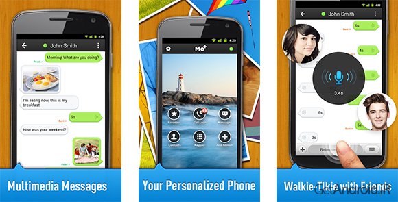 دانلود Free Calls & Text by Mo+ 2.3.5 - برنامه مکالمه و چت رایگان برای اندروید