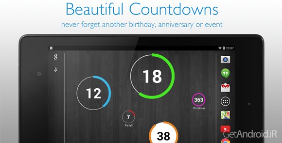دانلود Countdown Widget 1.4.3 - ویجت شمارش معکوس برای اندروید