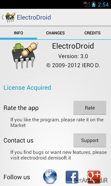 دانلود ElectroDroid Pro 4.4 - برنامه بی نظیر مجموعه ابزار الکترونیکی برای اندروید دانلود ElectroDroid Pro 4.4 - برنامه بی نظیر مجموعه ابزار الکترونیکی برای اندروید