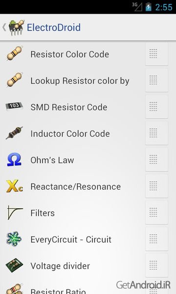 دانلود ElectroDroid Pro 4.4 - برنامه بی نظیر مجموعه ابزار الکترونیکی برای اندروید دانلود ElectroDroid Pro 4.4 - برنامه بی نظیر مجموعه ابزار الکترونیکی برای اندروید