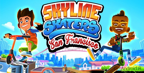 دانلود Skyline Skaters v2.16.0 - بازی مهیج اسکیت سواران آسمان برای اندروید + نسخه مود