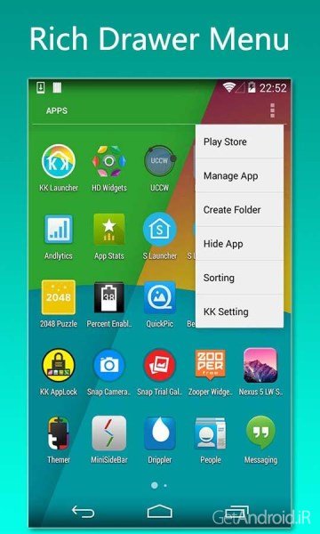 دانلود KK Launcher Prime (Lollipop &KitKat) 7.2 – کاکا لانچر اندروید دانلود KK Launcher Prime (Lollipop &KitKat) 7.2 – کاکا لانچر اندروید