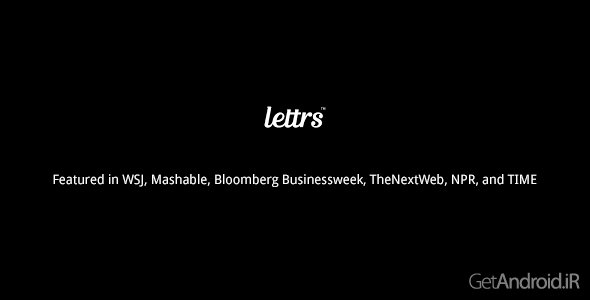 دانلود lettrs 1.8.9 - اپلیکیشن lettrs برای اندروید