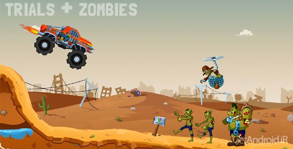 دانلود Zombie Road Trip Trials 1.1.3 - بازی رانندگی در جاده زامبی ها برای اندروید + نسخه مود