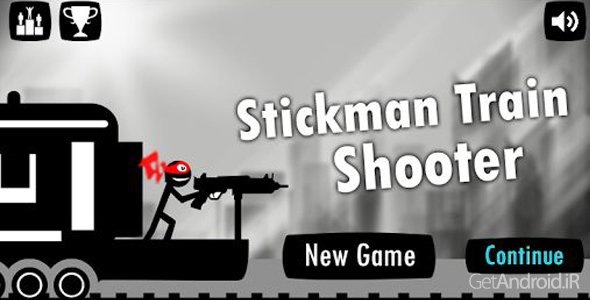 دانلود Stickman Train Shooting 1.2.4 - بازی فانتزی آدمک قهرمان برای اندروید
