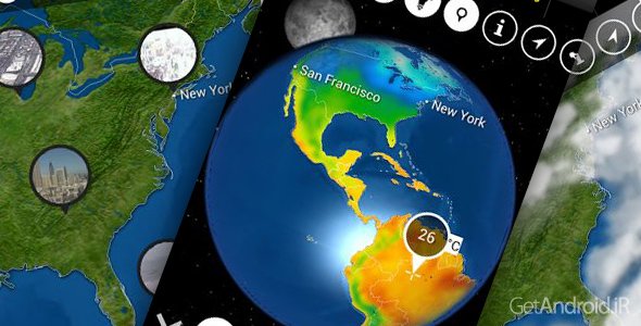 دانلود MeteoEarth Premium v2.2.1 - اپلیکیشن فوق العاده هواشناسی برای اندروید