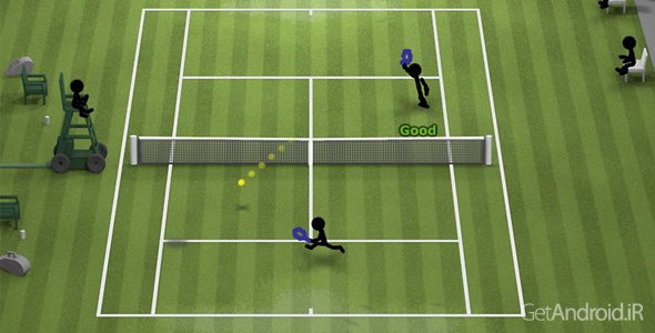 دانلود Stickman Tennis 1.6 - بازی تنیس آدمک ها برای اندروید