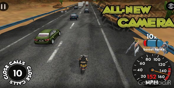 دانلود Highway Rider 1.9.1 - بازی موتورسوار اتوبان برای اندروید
