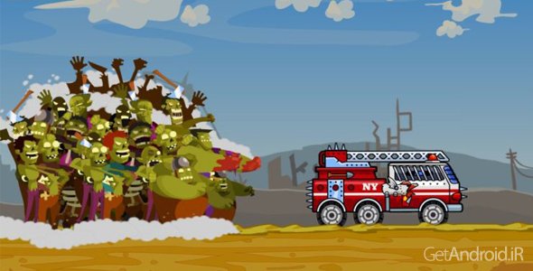 دانلود Zombie Road Trip 3.20 - بازی رانندگی در جاده زامبی ها برای اندروید