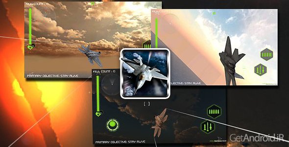دانلود F22 Raptor Strike - Jet Fighter 1 - بازی نبرد هوایی با اف 22 رپتور برای اندروید
