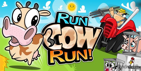 دانلود Run Cow Run 1.86 - بازی بسیار جالب فرار گاو از مزرعه برای اندروید + مود