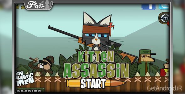 دانلود Kitten Assassin 1.0.7 - بازی فانتزی گربه تک تیرانداز برای اندروید!