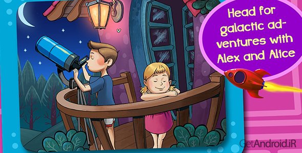 دانلود Explorium: Space for Kids 1.1.5 - برنامه آموزشی اکسپلوریوم: فضا برای کودکان + دیتا