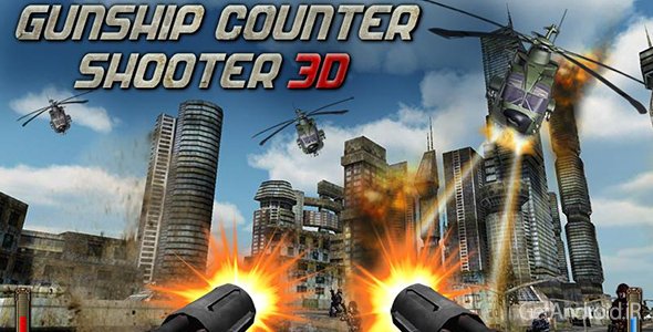 دانلود Gunship Counter Shooter 3D v2.0 - بازی جنگی آخرین مدافع برای اندروید + نسخه مود