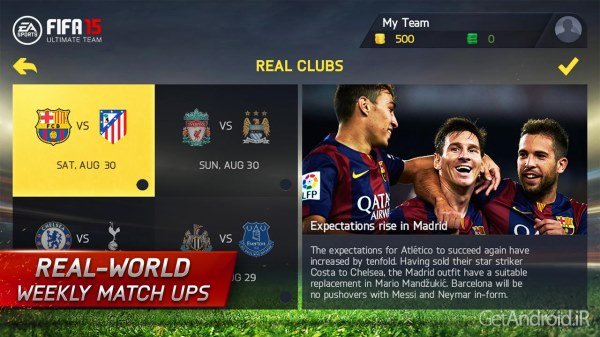 دانلود FIFA 15 Ultimate Team 1.7.0 بازی فیفا 15 تیم رویایی برای اندروید دانلود FIFA 15 Ultimate Team 1.7.0 بازی فیفا 15 تیم رویایی برای اندروید