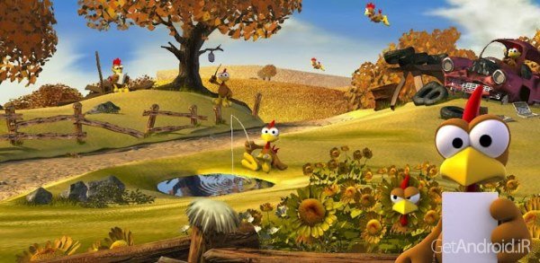دانلود Crazy Chicken Deluxe v2.6.3 بازی شکار مرغ های دیوانه اندروید