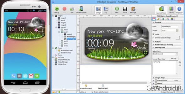 دانلود XWidget for Android v1.2.0 - برنامه ساخت ویجت برای اندروید