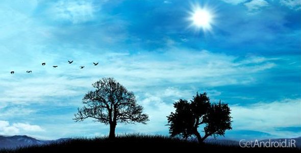 دانلود Blue Sky Pro Live Wallpaper 1.5.4 - والپیپر زنده آسمان آبی برای اندروید