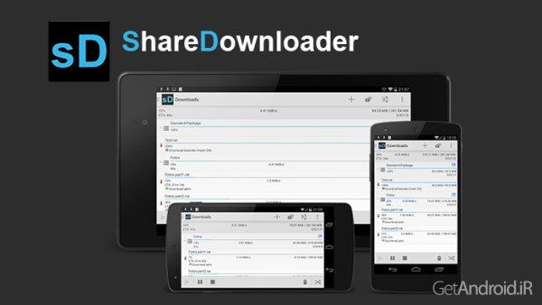 دانلود ShareDownloader Pro 2.3.23 نرم افزار دانلود منیجر سایت های شیر اندروید