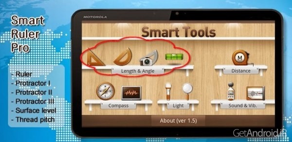 دانلود Smart Ruler Pro 2.6.4 نرم افزار خط کش، نقاله، تراز اندروید