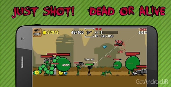 دانلود Stickman And Gun v2.1.4 - بازی آدمک و اسلحه برای اندروید + نسخه مود