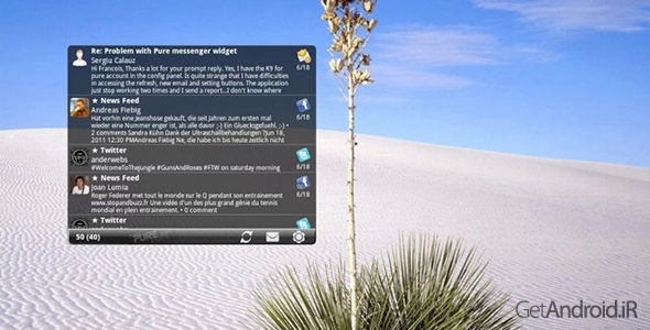 دانلود Pure messenger widget v2.8.4 - ویجت مسنجر اندروید