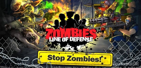 دانلود Zombies: Line of Defense – TD v1.4.0 – بازی دفاع زامبی اندروید