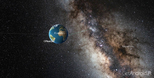 دانلود Solar System 3D Pro v1.1 - برنامه گشت و گذار سه بعدی در منظومه شمسی برای اندروید